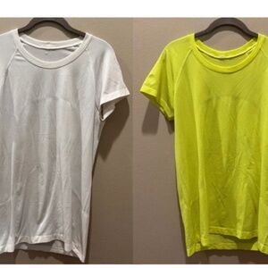 Lululemon Swiftly Tech Short-Sleeve BUNDLE | Size 12 | White & Highlight Yellow